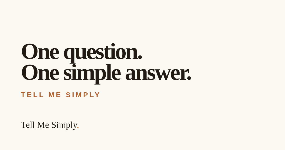 I built a site that gives one simple answer instead of a dashboard full of data logo